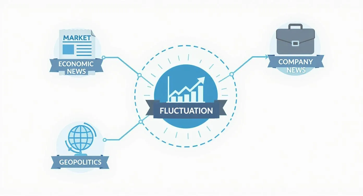 Infographic about what is market volatility