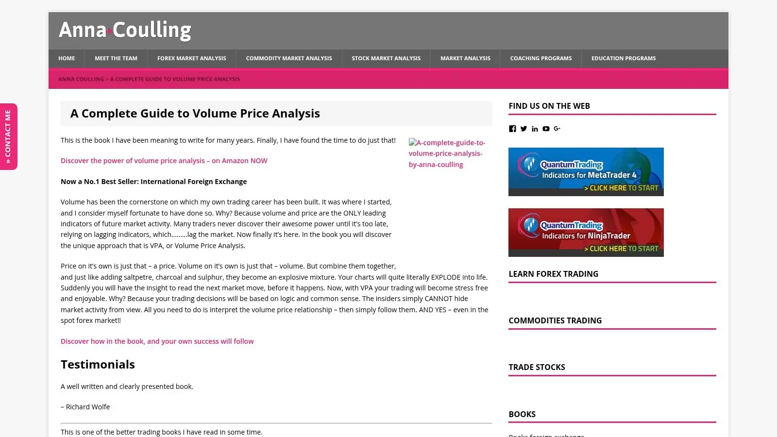 A Complete Guide to Volume Price Analysis — Anna Coulling